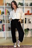 Terry B Classic Relaxed Pant Black